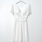 Hvid tyl kjole