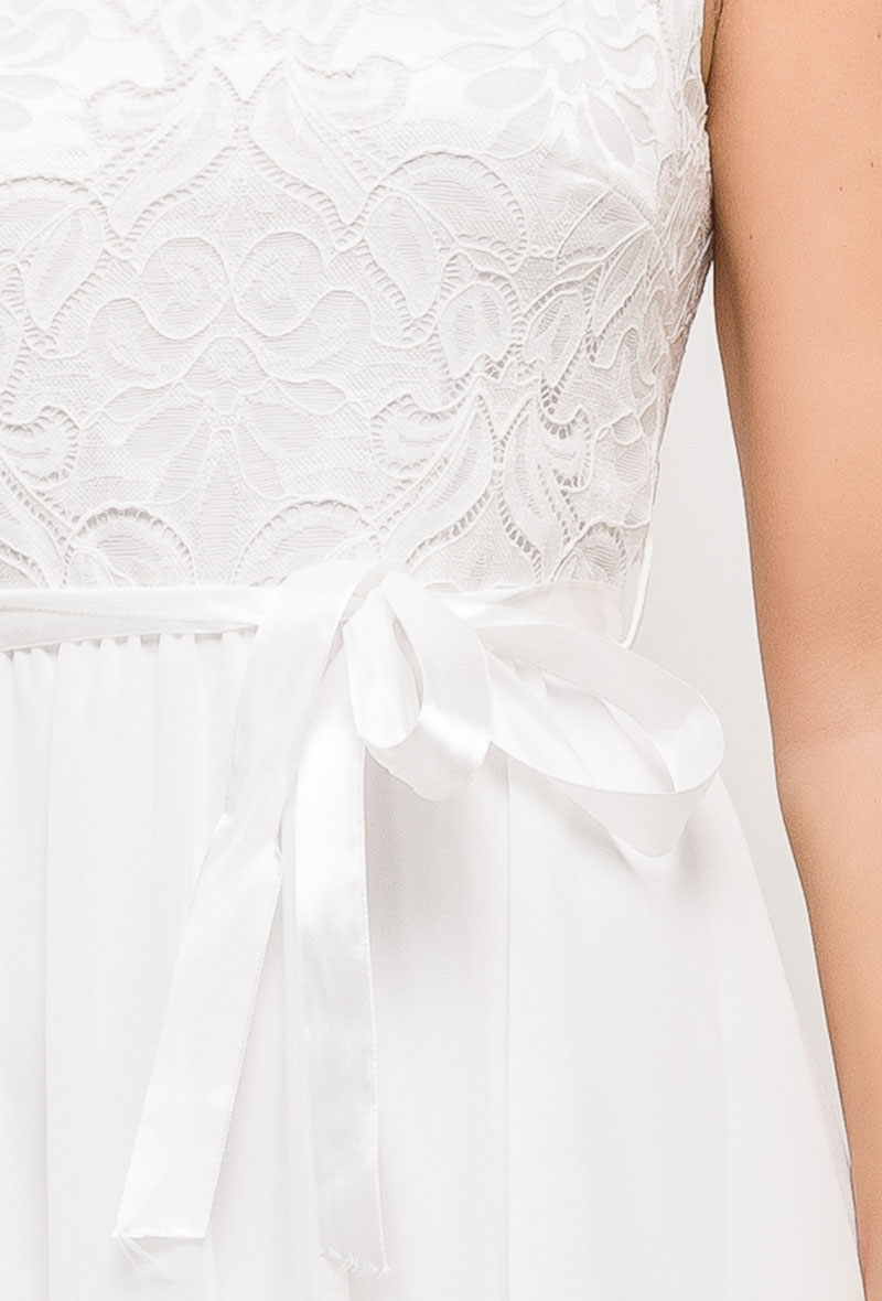 Hvid mini kjole