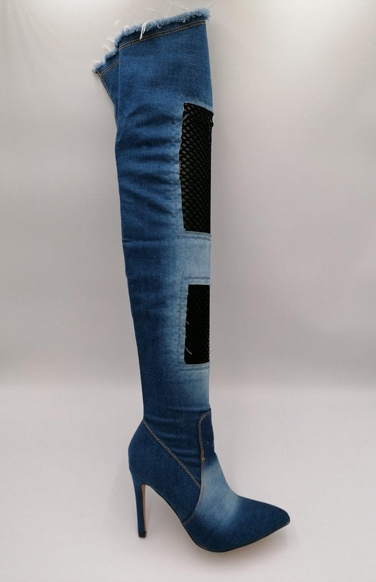 Jeans stretch støvle